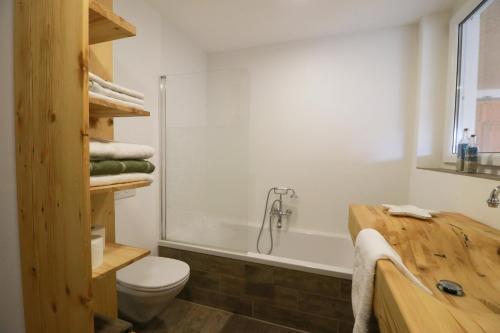 Koupelna v ubytování Ferienwohnung Fertsch