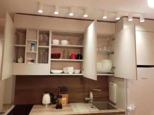 Dapur atau dapur kecil di Nida like home