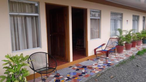 Balkón nebo terasa v ubytování Cabinas Doña Alicia