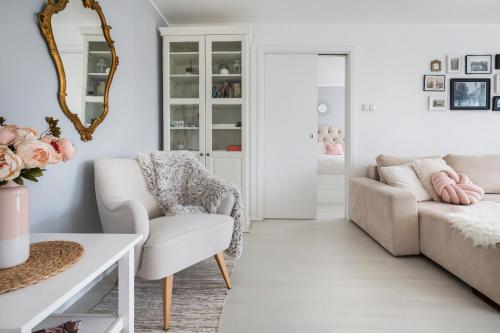 Posezení v ubytování Scandi Old Town Apartment