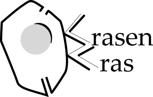 a black and white cartoon illustration of a renal iris at Krasen Kras Apartment in Komen