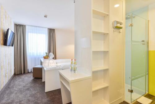 Koupelna v ubytování Hotel Günter