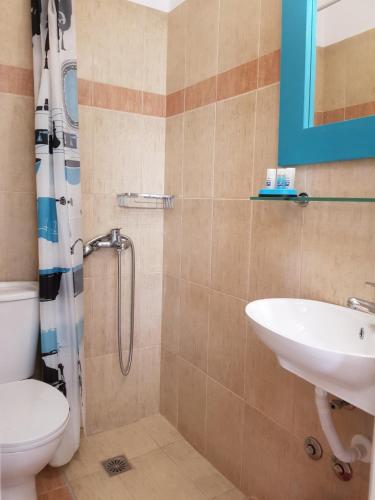 Koupelna v ubytování Sokaki rooms