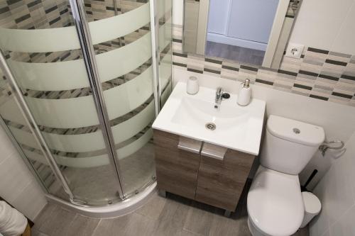 ベナルマデナにあるApart EAM Maite 3のバスルーム(トイレ、シャワー、シンク付)