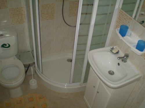 A bathroom at Chata Bešeňová