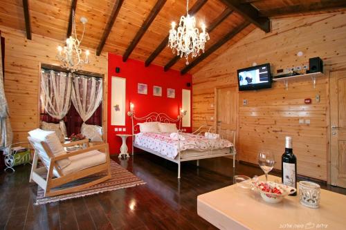 Llit o llits en una habitació de Villa Romantica