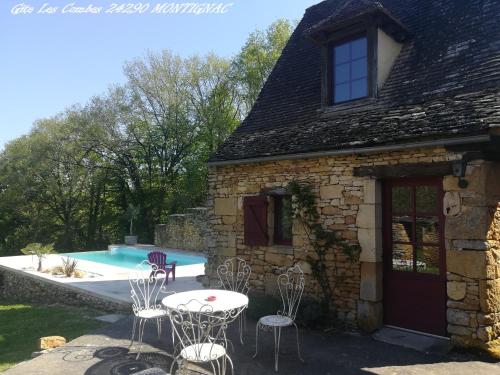 Bazén v ubytování Gîte Les Combes Montignac Lascaux nebo v jeho okolí