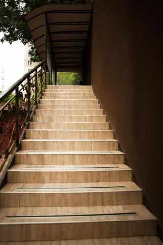a staircase leading up to a building at Sova in Odesa