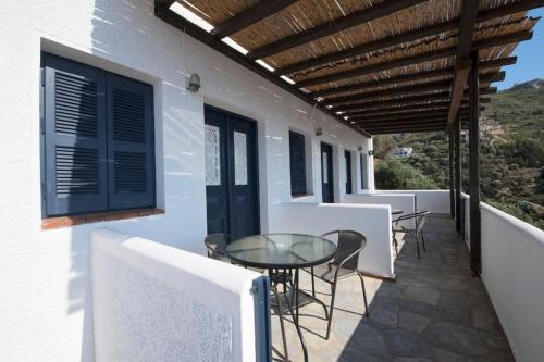 Balkón nebo terasa v ubytování Blue Dawn Kalymnos