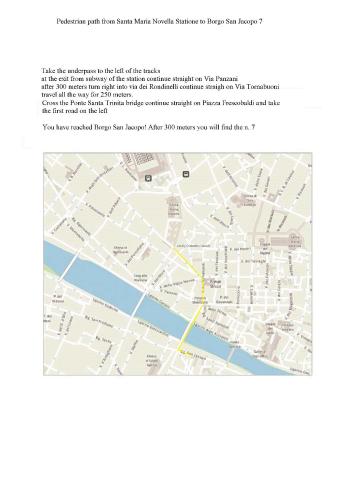 a screenshot of a map of a city at Terrazza in borgo San Jacopo in Florence