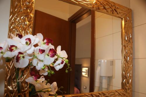 Koupelna v ubytování Hotel Michela