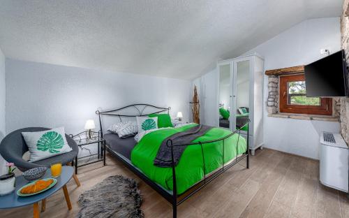 Postel nebo postele na pokoji v ubytování Casa Di Roccia