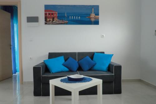 Ruang duduk di Poseidon Suites Hotel