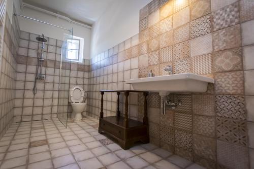 Koupelna v ubytování Penzion Klášter