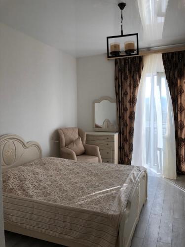 מיטה או מיטות בחדר ב-Lilu