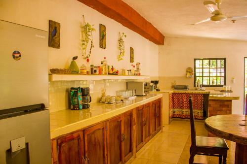 Kuchyň nebo kuchyňský kout v ubytování Casa De Los Pájaros - B&B