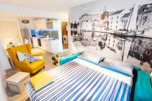 Posteľ alebo postele v izbe v ubytovaní Apartments MB