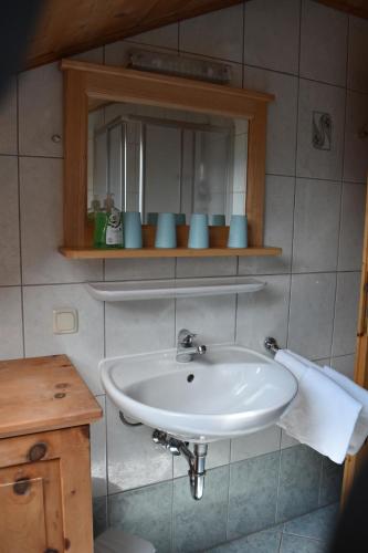 Phòng tắm tại Ferienwohnung Grubinger