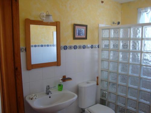Koupelna v ubytování Casa Algaida