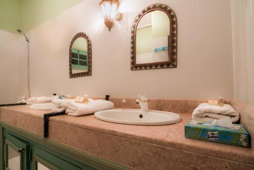 Koupelna v ubytování Kasbah Idriss