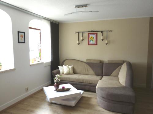 Posezení v ubytování Ferienwohnung Paul Schwarzenberg