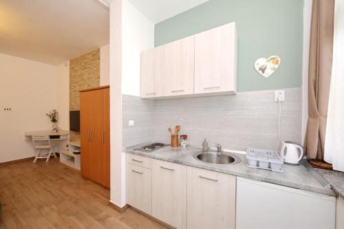 Kuchyňa alebo kuchynka v ubytovaní Studio close to the beach - Zadar Borik