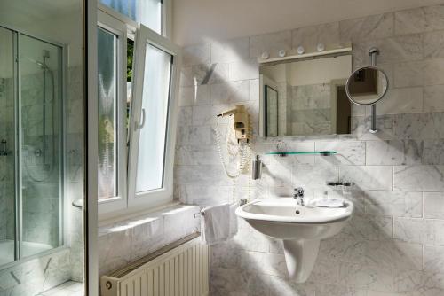 Koupelna v ubytování Design-Hotel Zur Abtei