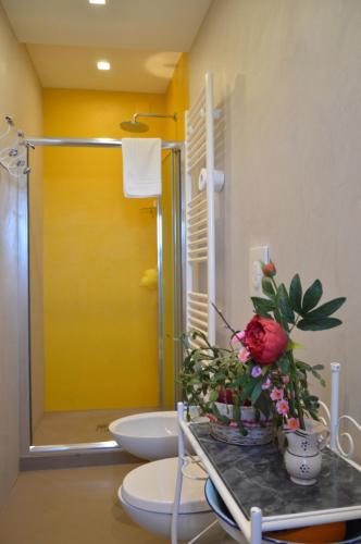 Koupelna v ubytování Casa delle Rondini