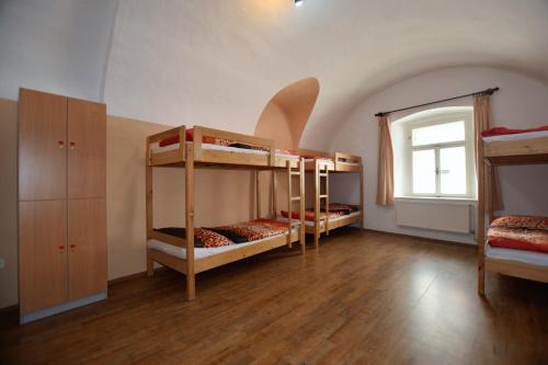 Krevet ili kreveti na sprat u jedinici u okviru objekta Travel Hostel