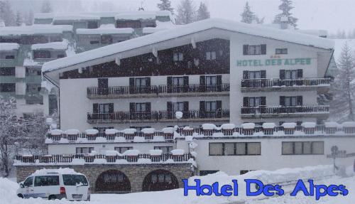 Hotel Des Alpes en invierno