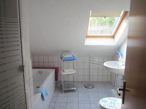 Koupelna v ubytování Wehlener Landhaus in Stadt Wehlen, Sächsische Schweiz