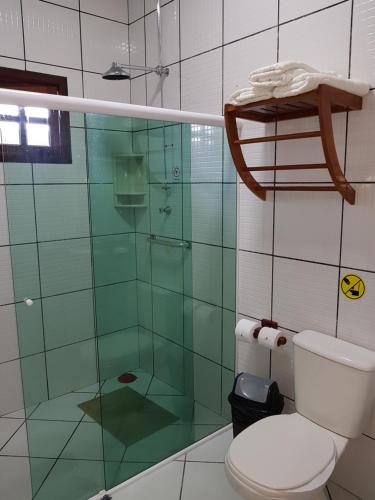 Koupelna v ubytování Pousada Jagatá