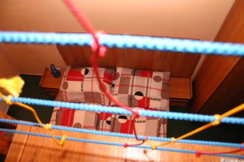 a stack of boxes sitting inside of a box at Penzion Pohoda in Lultsch