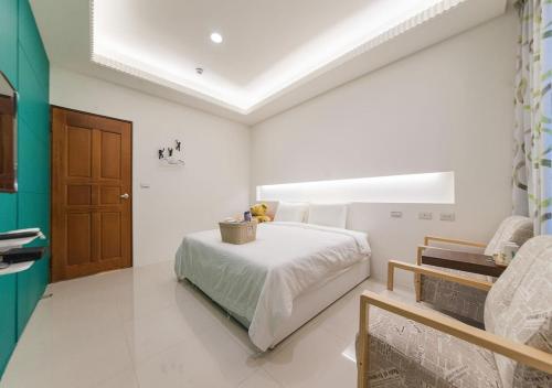 Postel nebo postele na pokoji v ubytování Manman B&B