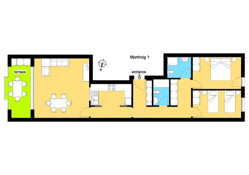 Κάτοψη του Apartamento Montroig 1