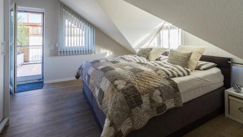 מיטה או מיטות בחדר ב-Spessart-Romantik