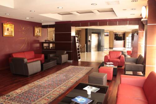 The lounge or bar area at Rumi Hotel