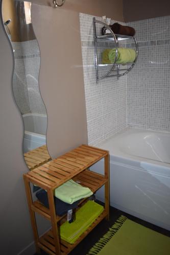 Chambres d´hotes VILLA CAPSYLVAINE tesisinde bir banyo