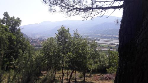 a view of a valley with mountains and trees at Chambre d'hôtes La Citadelle in Lardier-et-Valença