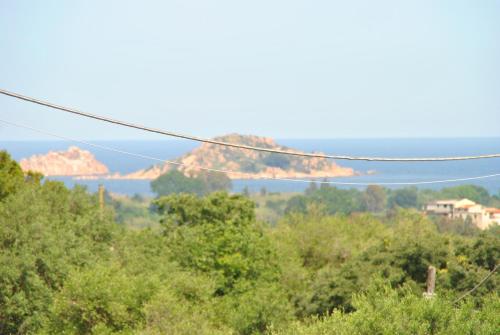 a view of the mountains in the distance at Casa Sa serra in Lotzorai