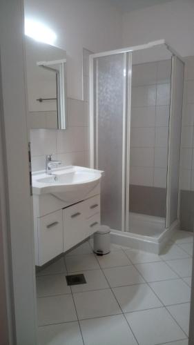 Ein Badezimmer in der Unterkunft Apartment Roza