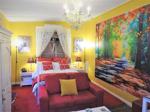 Postel nebo postele na pokoji v ubytování Dalfruin B&B