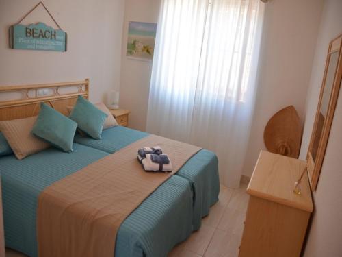 Postel nebo postele na pokoji v ubytování La Mata Beach Bungalow Las Dunas