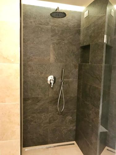 Koupelna v ubytování Hotel Ancora