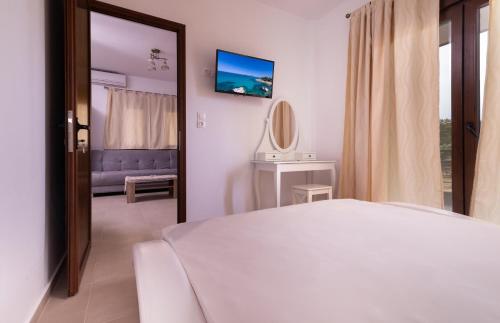 Postel nebo postele na pokoji v ubytování Villa Theano