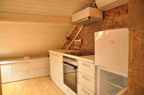 Dapur atau dapur kecil di Ema Artistic House