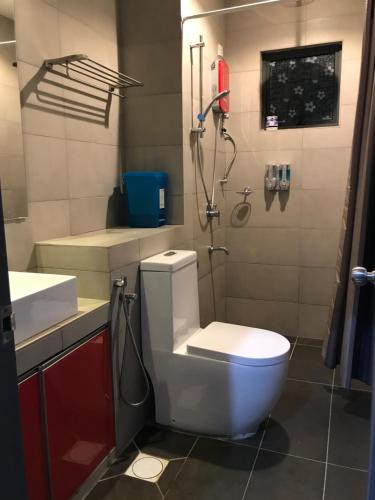 Koupelna v ubytování Rumah Cik Ani