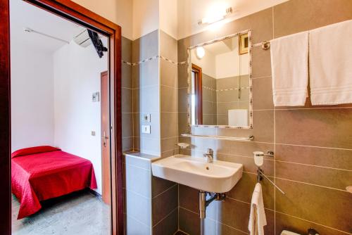 Koupelna v ubytování Hotel Splendid