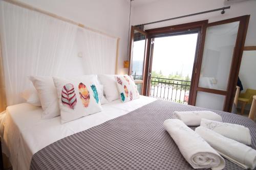 Katil atau katil-katil dalam bilik di Tettix Summer House