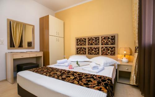 Cama o camas de una habitación en Villa Elpis 1